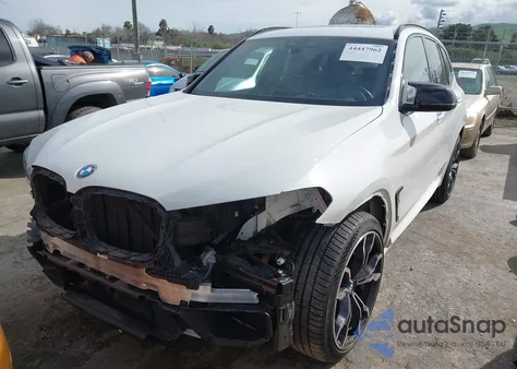 2021 BMW X3 M z USA, uszkodzony, nr VIN 5YMTS0C08M9H97497